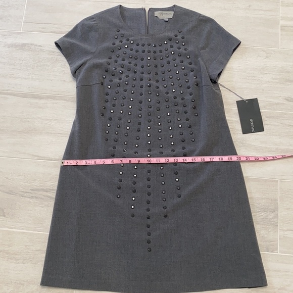 SportMax Dark Grey A-Line Dress - Picture 13 of 14